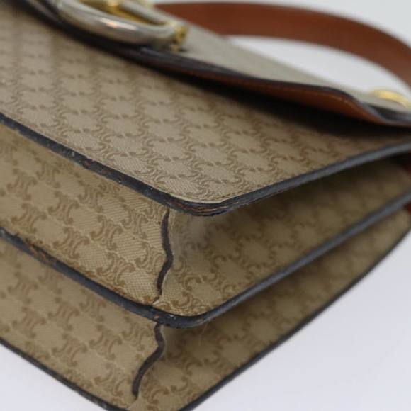 CELINE Macadam Canvas Hand Bag Beige Auth 73851 - Picture 15 of 16